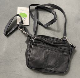 New Black AFONIA Leather Bag