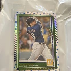 2025 Panini Donruss Stars Parallel Ryan Braun #59 numbered 214/250 Brewers SP