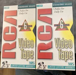 2 RCA VHS tapes 