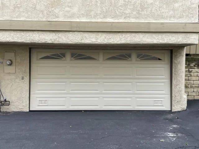 Sectional roll-up Two car garage door
