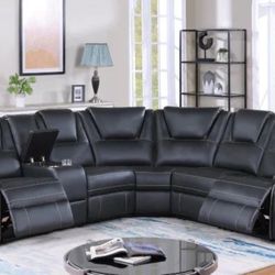 BEST DEAL! LEATHER RECLINER SOFA SECTIONAL!!