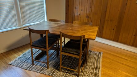 NACKANÄS Dining Table With 4 Dining Chairs