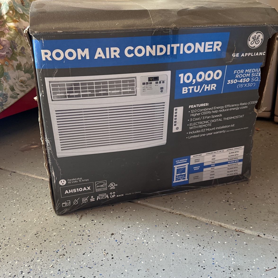 Room Wall Air Conditioner 10,000 BTU