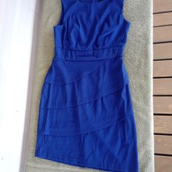 Connected Apparel Royal Blue Sheath Dress Business Formal Dress Sz 10