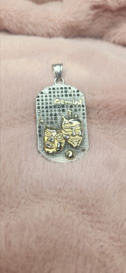 Men's Gemini Zodiac Dog Tag Pendant