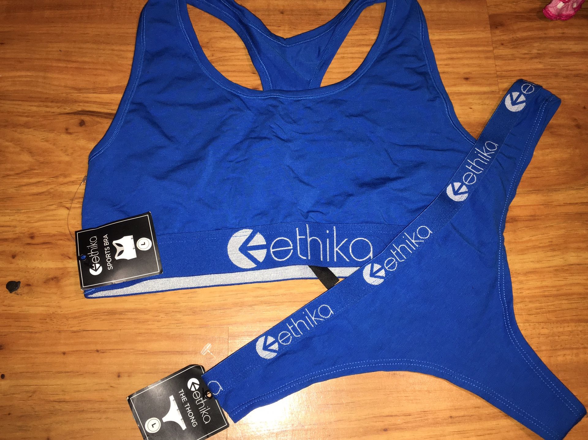 ethika Sport Bra and Thong (both Large) brand new with tags