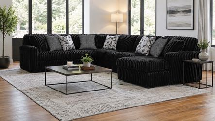 Black Midnight Madness Sectional Sofa