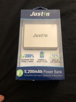 Just in power bank 5,200 mAh