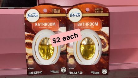 Febreze small space pumpkin roll