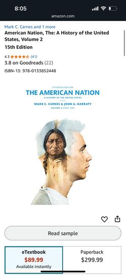The American Nation Volume 2