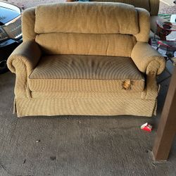 2 Twin Size Pull Out Bed Sofas 