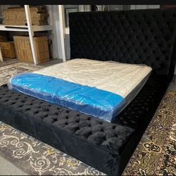 New Queen Size Bed With Promo Mattress And Free Delivery 