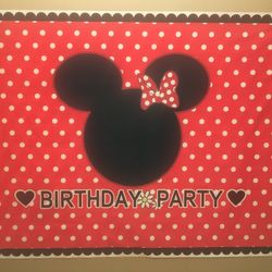 Minnie Mouse Birthday Background