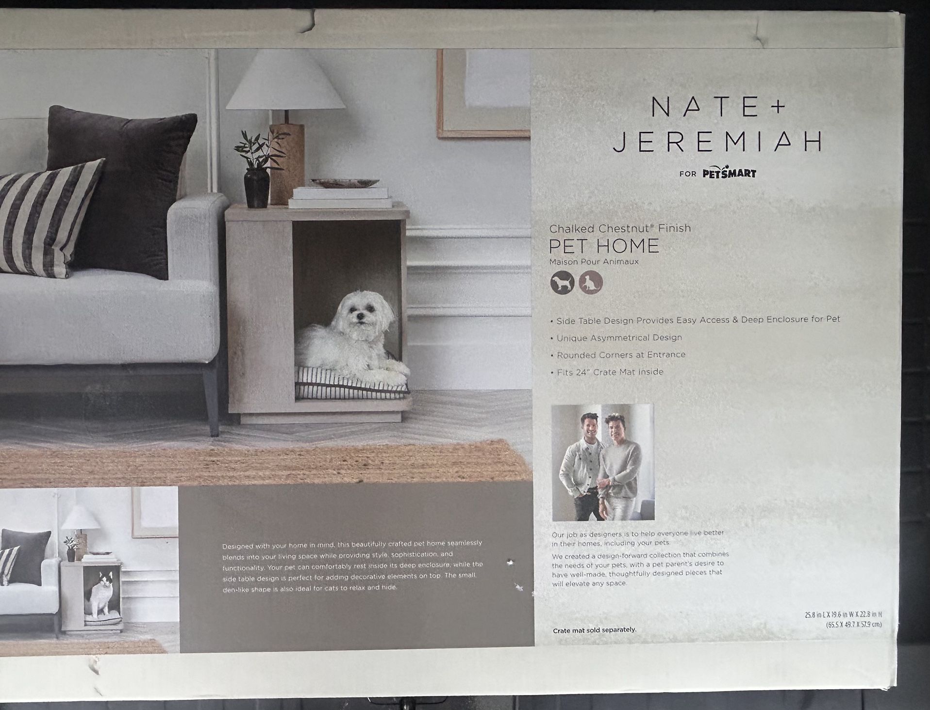 Nate and Jeremiah Chalked Chestnut pet home