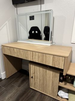 Desk/ Vanity in Natural Color