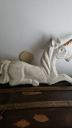 Wooden unicorn