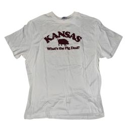 Vintage Old Navy Men’s Kansas What’s the Pig Deal Short Sleeve Tshirt XL NWT