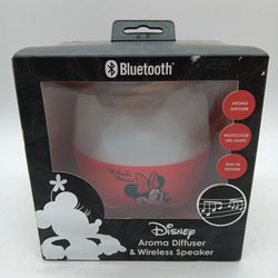 New Disney Minnie Mouse Aroma Diffuser Bluetooth Wireless Speaker. Light Up LED