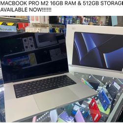 M2. Mack Book. 16GB. 512 GB 