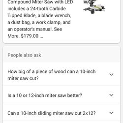 ryobi 10 inch miter saw