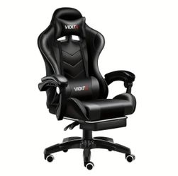 All black gaming chair