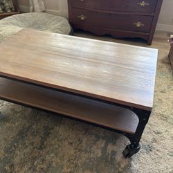 Industrial looking coffee table