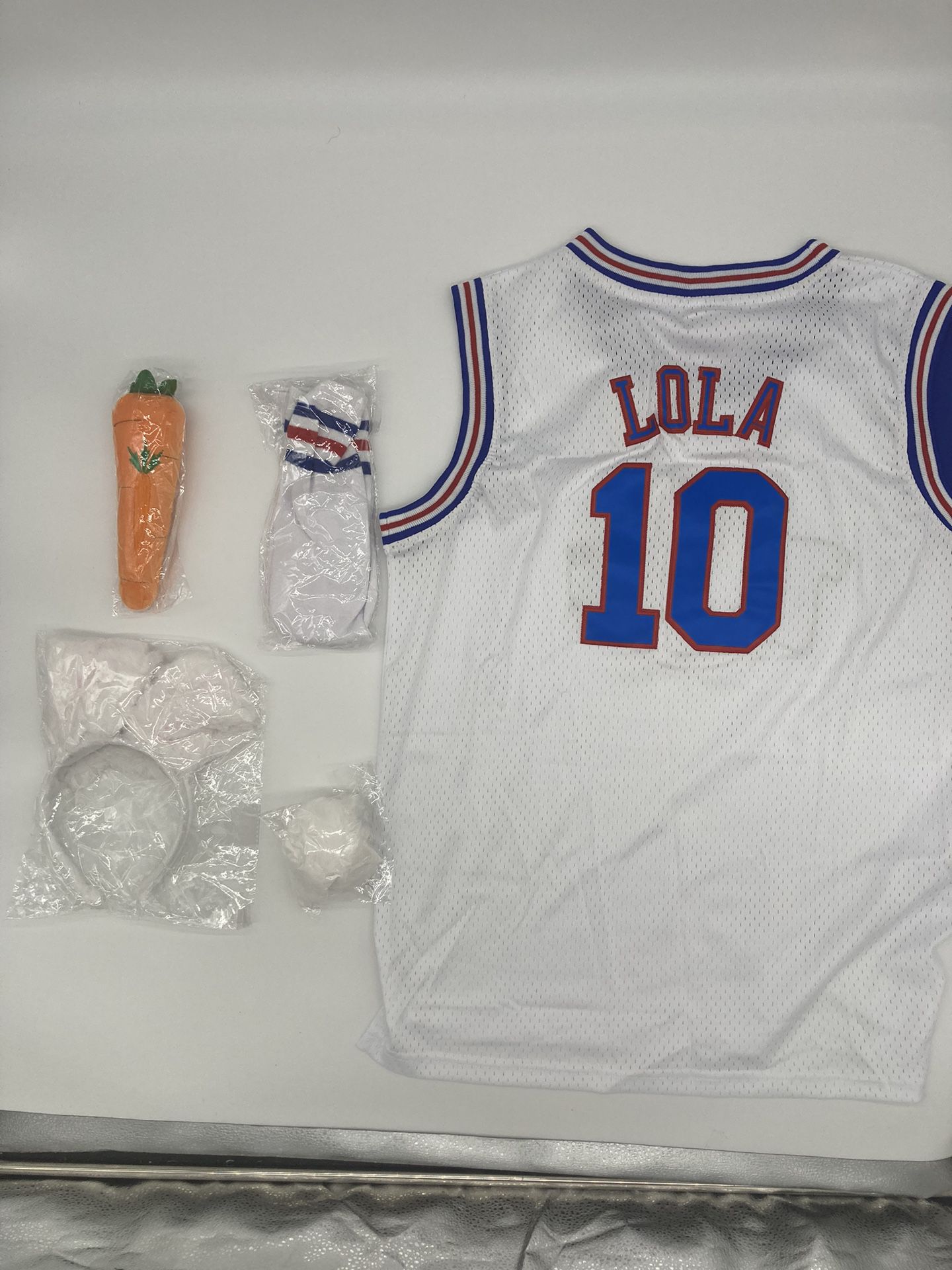 Lola Bunny Space Jam Jersey and Cosplay Accessories, Youth XL *NEW*