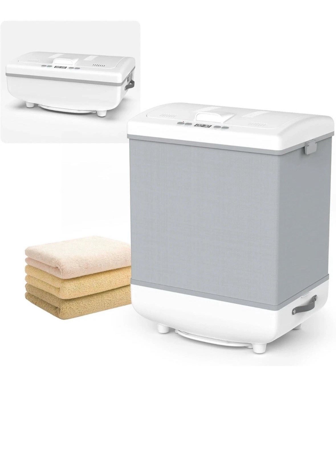 Towel Warmer, 35L Large Folding Heated Towel Warmer Bathroom, Heating & Drying