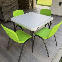 Lifetime Kids Table and Chairs set Foldable table