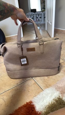 Wrangler Travel Duffel Bag Carry On Overnight Bag with Shoe Compartment Cow Print Weekender Bag