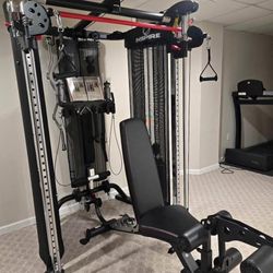 Brand-New FT2-Inspire-Functional-Trainer-Smart-Bar-Adjustable-Weight-Bench-With-Leg-Extension