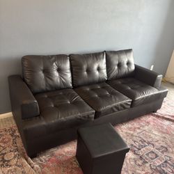 BIG leather Sectional Couch