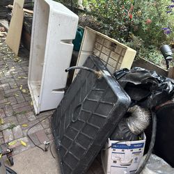 Free grow supplies, tray, inline fans, grow bags