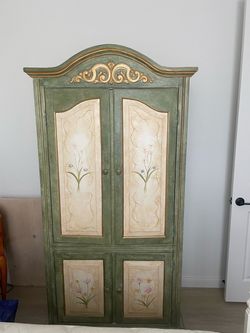 Hand painted armoire