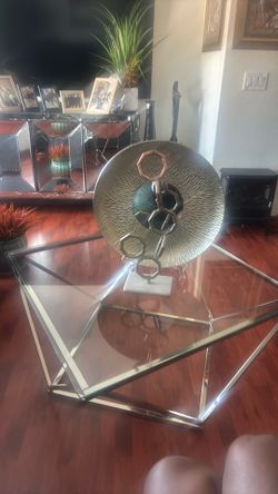 glass living room table