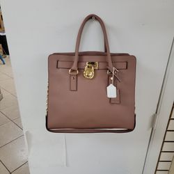 New Michael Kors Hamilton Medium Satchel Ml Key Lock Shoulder Bag