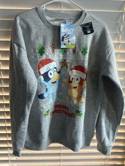 New Bluey Christmas Sweatshirt  Size XL…Original Price On Tag $49.99
