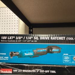 Makita 18V LXT Brushless 3/8 Ratchet (Tool-Only) $160