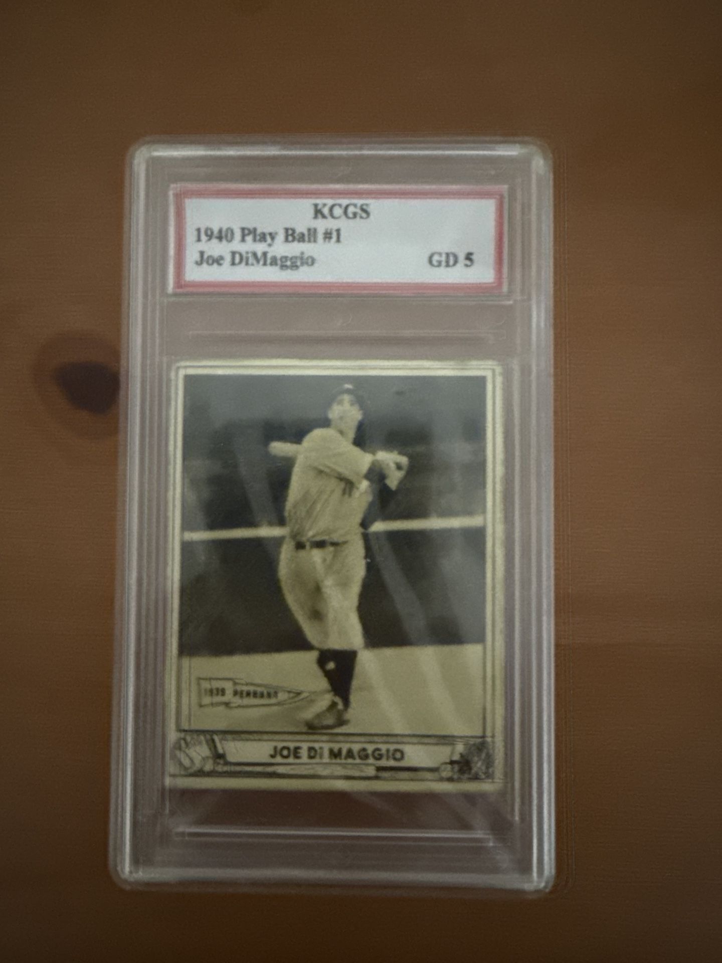 Joe Di Maggio 1940 ‘Play Ball #1’ Grade 5