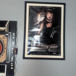 WWE Undertaker Signed Poster