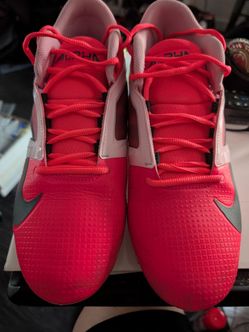 October Football - Pink Nike Alpha Menace Pro 4 Cleats - Size 11
