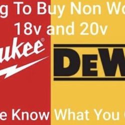 Broken Cordless Milwaukee/Dewalt Tools. 