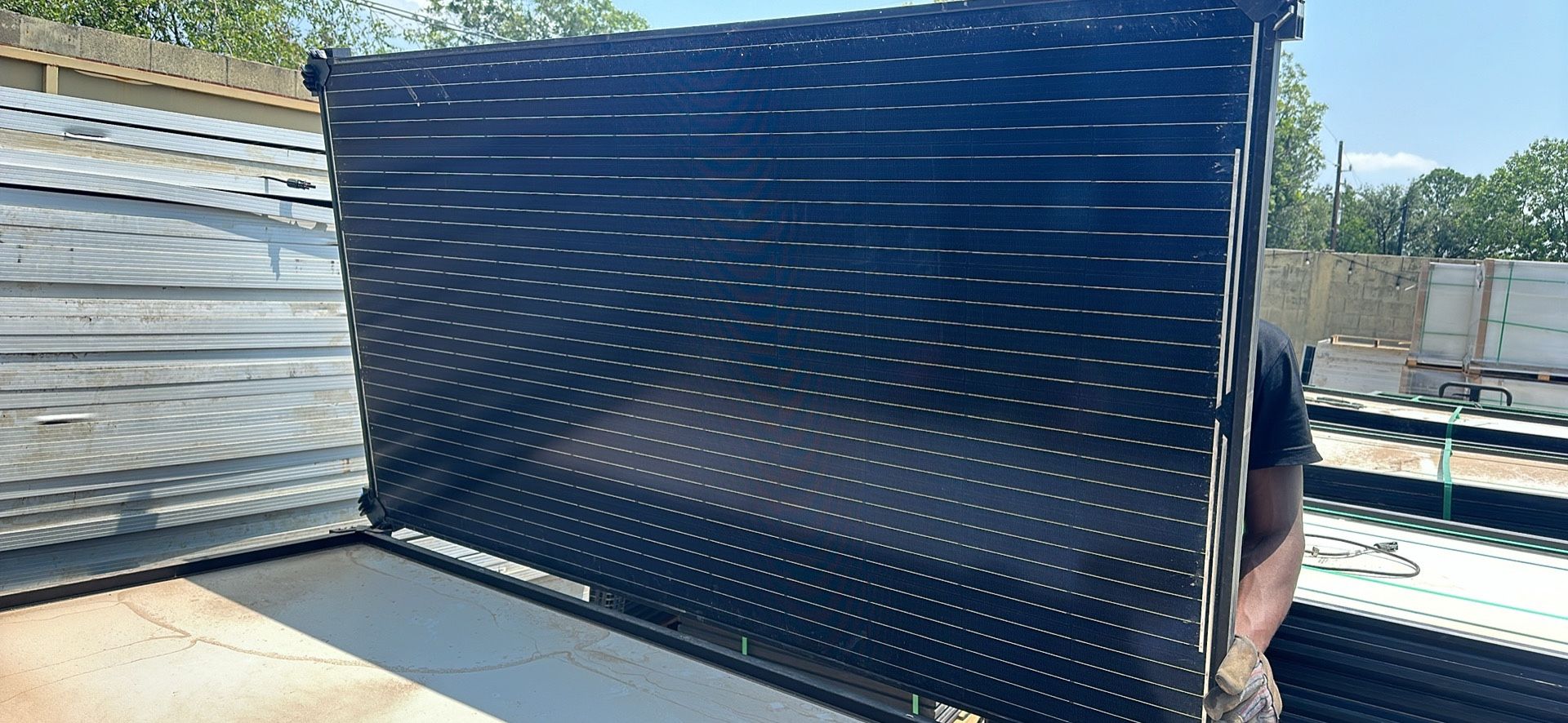 Used silfab 370W Solar Module, 120 Half-Cell, Black