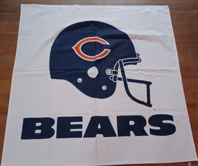 Chicago Bears Tapestry Vintage Huge Size 3ft By 4ft
