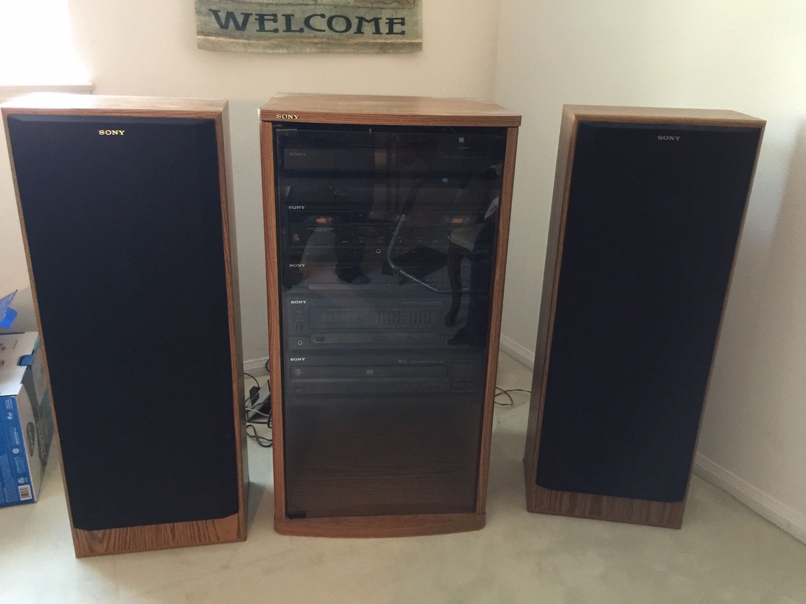 Vintage Sony home stereo system
