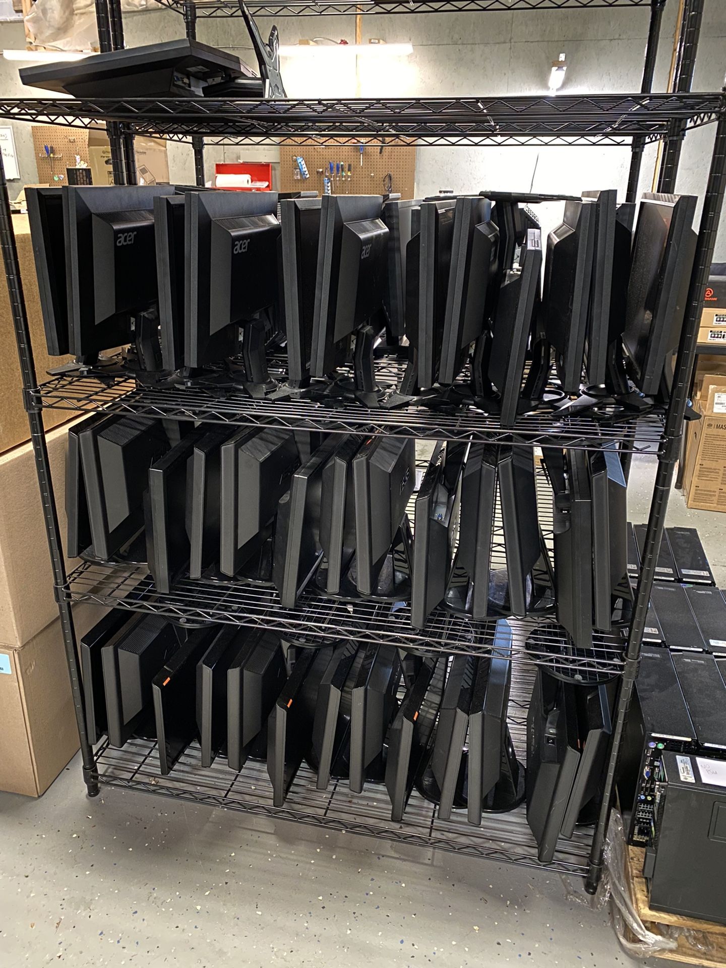 Dozens of Widescreen Monitors 