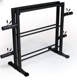 CAP 3-Tier Storage Rack for Kettlebells, Dumbbells & Olympic Weight Plates