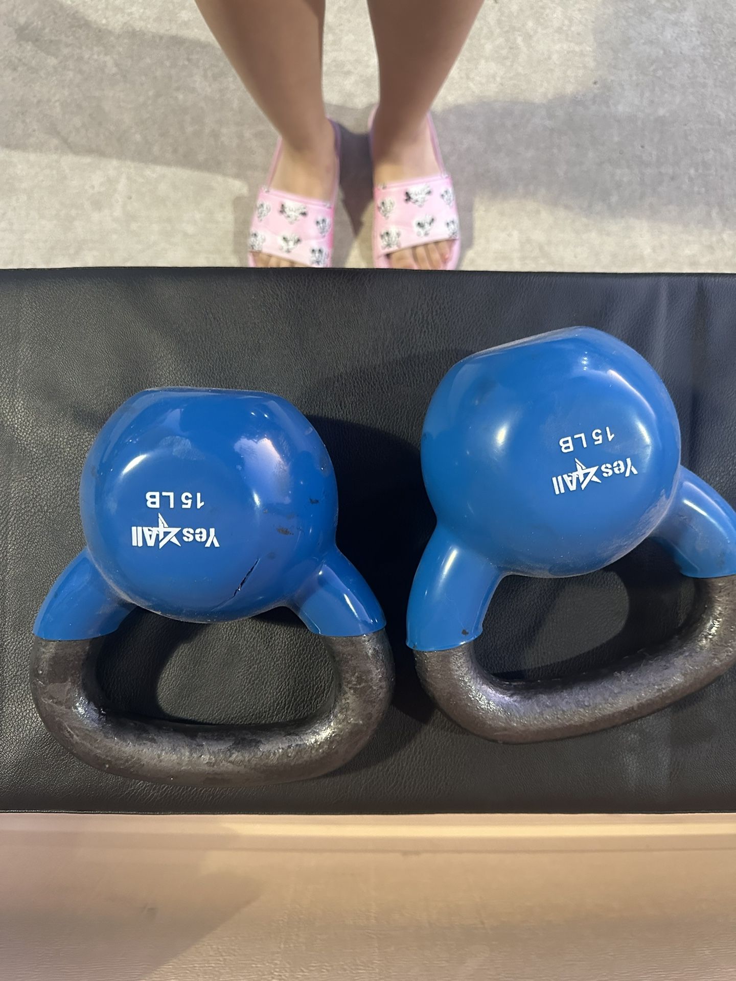 Set Of Two 15 Pound Kettle Weights