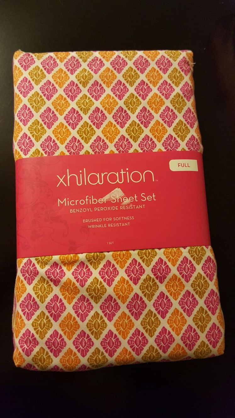 NEW Xhilaration Warm Sheet Set Multicolor - FULL