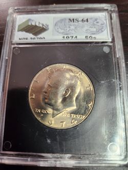 1974 Kennedy Half Dollar NGS 64 Brilliant Uncirculated BU